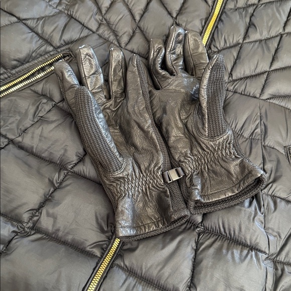 Lane Bryant Black Puffer Coat with Hood and pair of Spyder Gloves - Picture 15 of 15